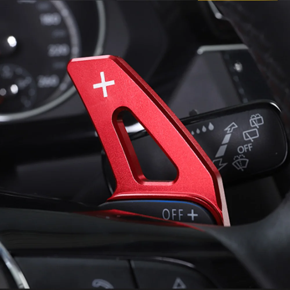 Steering Wheel Trim Cover Aluminum Alloy Add-On Steering Wheel DSG Paddle Shifters Extension For VW Tiguan Golf 6 MK5 MK6 Jetta GTI R20 R36 CC Scirocco carbon fiber paddle shift,wheel steering adapter,steering wheel trim cover