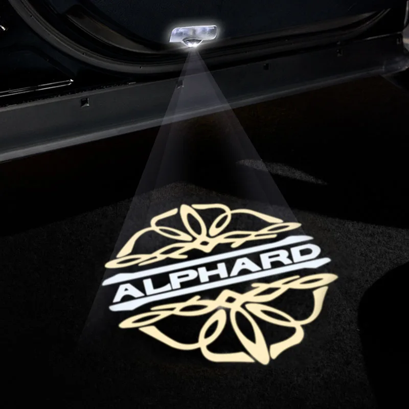 2 шт. Welocme светильник Alphard лампа-проектор логотипа для Toyota Vellfire автомобильный
