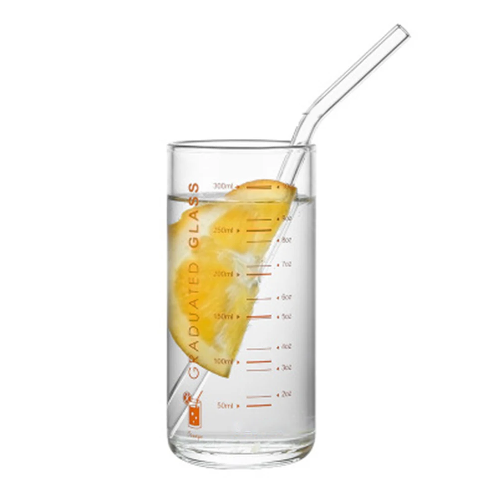 

Heat-resistant High Borosilicate Cups with Scale Children Milk Cup Baby Juice Breakfast Cup WWO66