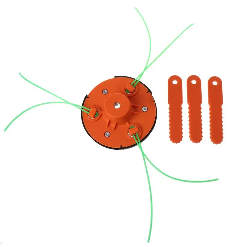 1 компл. Двойного назначения газонокосилка головка нейлоновая косилка лезвие для дома садовые режущие принадлежности для газона
