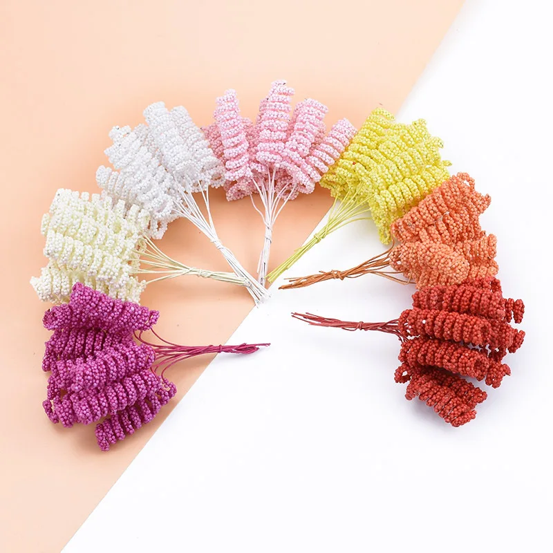 Multicolor optional Artificial plants simulation of babysbreath DIY wreath bouquet Bubble flowers for Wedding dress room dress JH20 (8)
