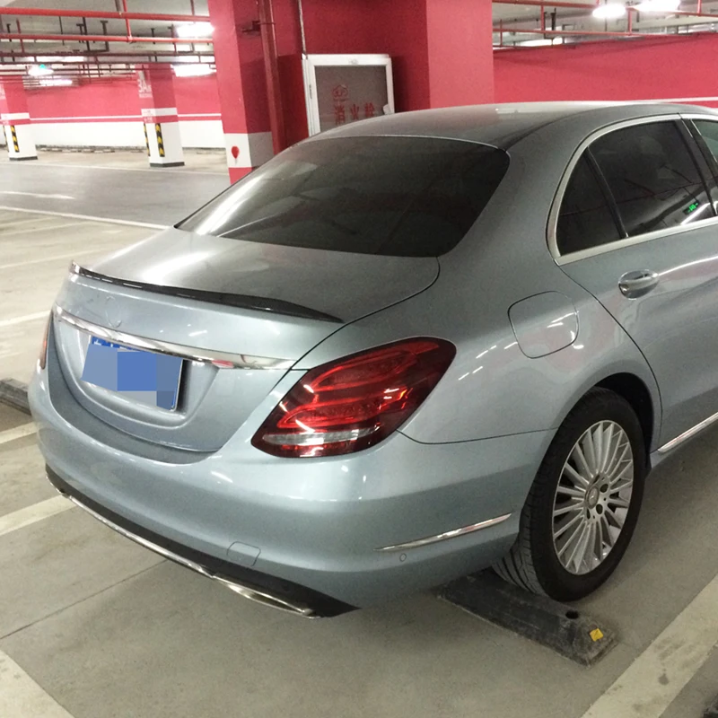 Для Mercedes Benz W205 C Class C180 C200 C250 C63 AMG Sedan 2015 2016 2017 задний спойлер багажника Boot губ крыло