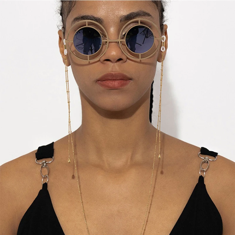 Металлический шнур для очков ремешок Золотой Модные женские солнцезащитные очки цепи ремешок ожерелье цепочка для очков для чтения Держатель Аксессуар