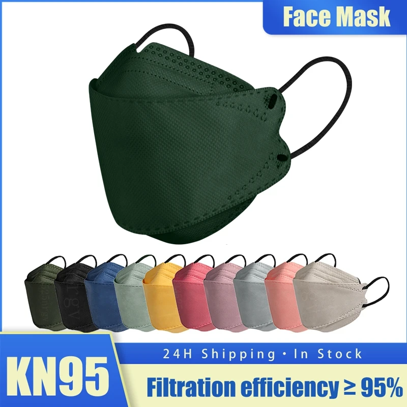 Adult Kn95 Fish Mask FFP2 Certificate CE Masque FFP 2 Morandi Mascarilla FPP2 Homologada españa ffp2mask 4 Layers Face Masks FP2 |