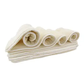 

1Pc Soft Newborn Baby Bamboo fiber Pad Reusable 5 Layers Bamboo Fiber Soft Baby Nappy Water Absorbent Diaper