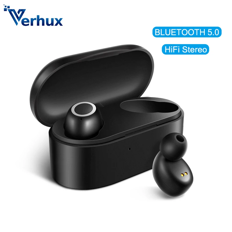 Bluetooth V5.0 наушники 3D стерео звук портативный TWS беспроводной сенсорный наушник с зарядным чехлом Спортивная басовая гарнитура Автоматическое включение/выключение питания
