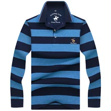 Высококачественная однотонная 3D вышитая рубашка поло Повседневная рубашка поло мужская рубашка поло с длинными рукавами Новое поступление мужские поло 8817