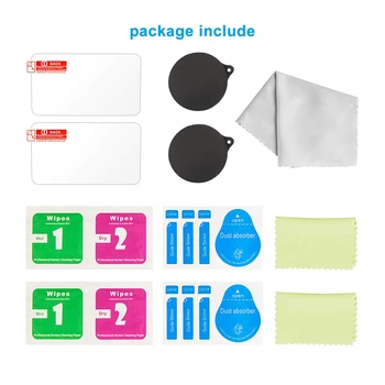 

Lens Cover Dustproof Repair Replacement Part Tempered Glass Film Home Action Camera Screen Protector Set Protective