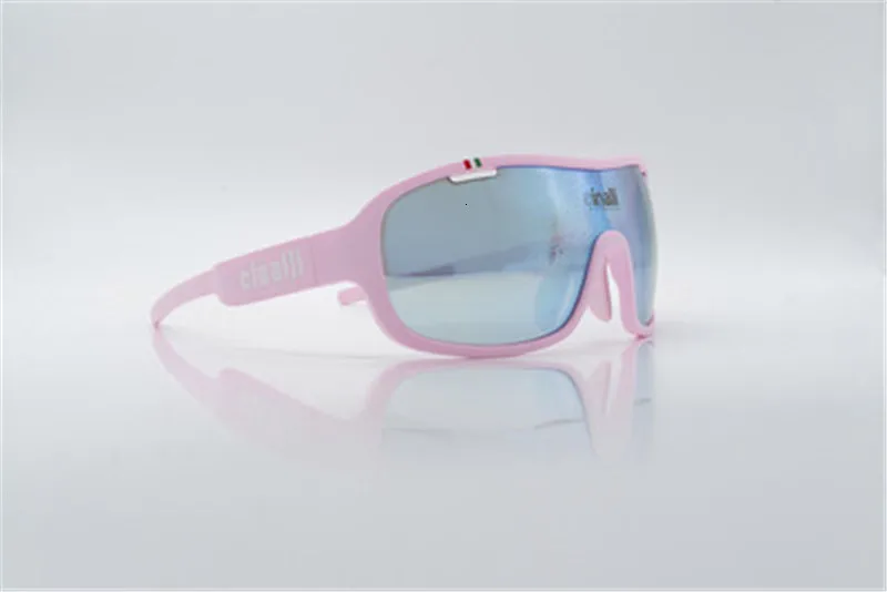CINALLI C-068 солнцезащитные очки для велоспорта гоночные уличные спортивные очки TR90 оправа Очки w/черные поляризованные линзы для garmin shimano Rider - Цвет: Pink