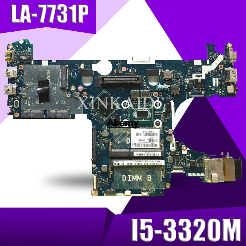 

For DELL E6230 Laptop Motherboard I5-3320M LA-7731P CN-05CDR9 CN-039GJ4