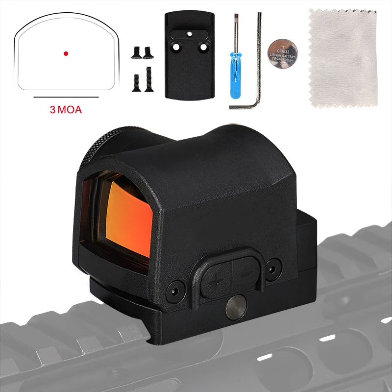 Прицел для Пикатинни PPT RMS Red Dot 1x28x18 5 AR15 M4 Glock 17 1913 9 мм мини-прицел с 21 2 gs2-0133 | Спорт и