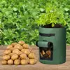 Sacs de culture pour légumes, pommes de terre, carottes, oignons, outils de plantation de jardin, pots en tissu, 4/7/10 gallons ► Photo 2/6