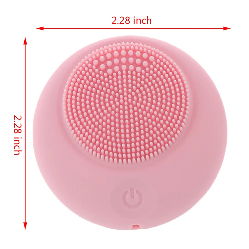 USB Rechargeable Ultrasonic Electric Facial Cleansing Face Washing Brush Vibration Skin Blackhead Remover Pore Cleaner Massage