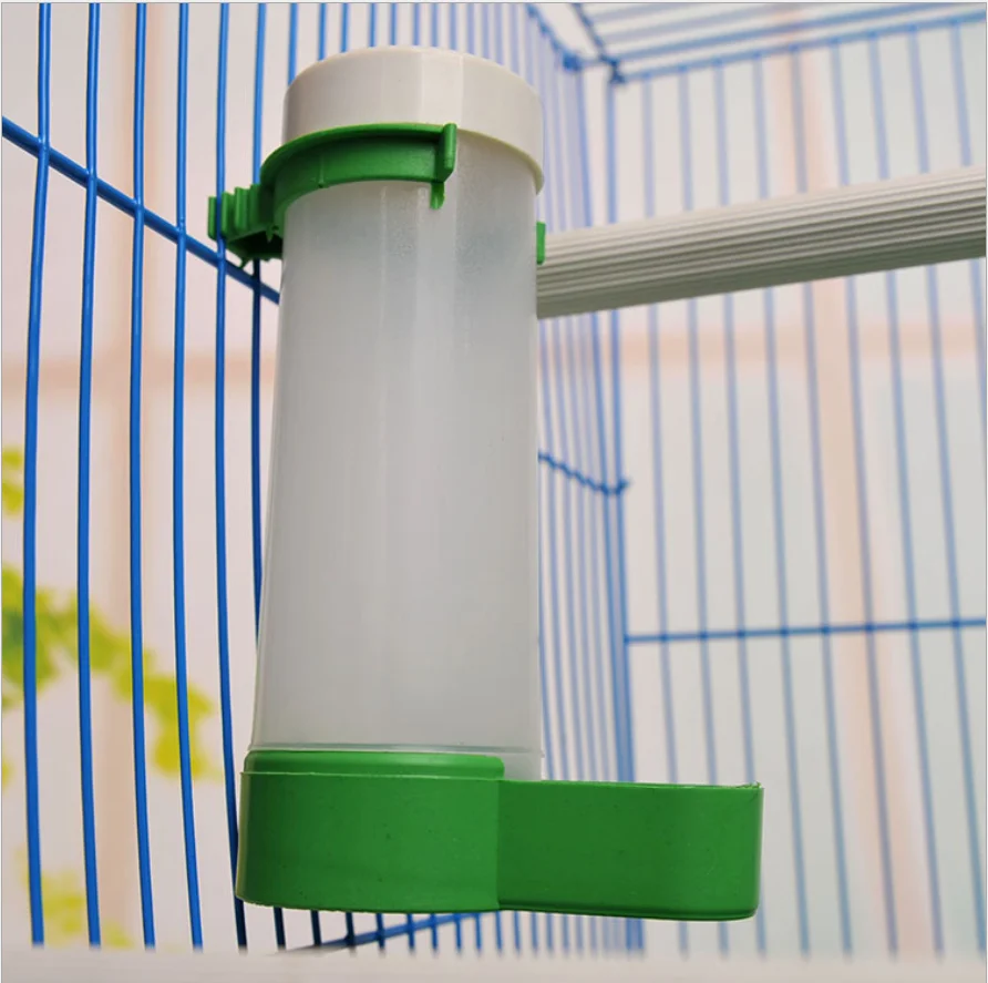 

Water Bird drinker feeder Waterer with Pet Clip Bird Supplies Dispenser Bottle Drinking Cup Pet Bowls Parrot Cage