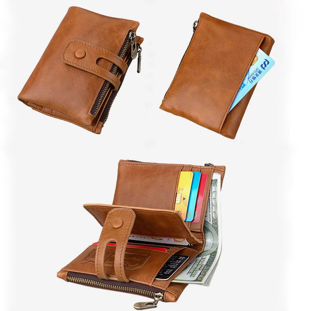new Anti-theft Automatic Credit Card Coin Purse Men Aluminum Wallet Back Pocket ID Card holder Blocking Mini Magic Wallet#p2