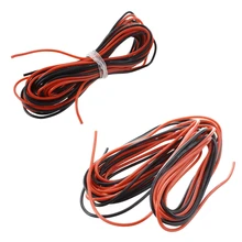 4x 3Meter 20 Gauge AWG Silicone Rubber Wire Cable Red Black Flexible+ 2x 3Meter 24 Gauge AWG Silicone Rubber Wire Cable Red Bla