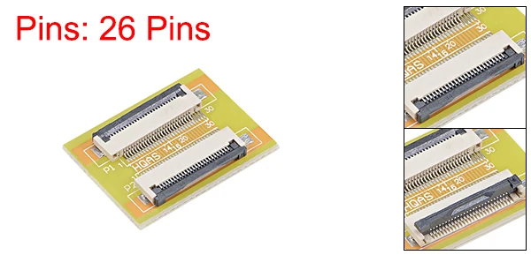 26Pin Uxcell 1 шт. Расширение Разъем Aapter для FFC FPC IC посылка с открытым Pad для Lap Top ладонь Top Note Pad более длинная установка - Цвет: 26Pin