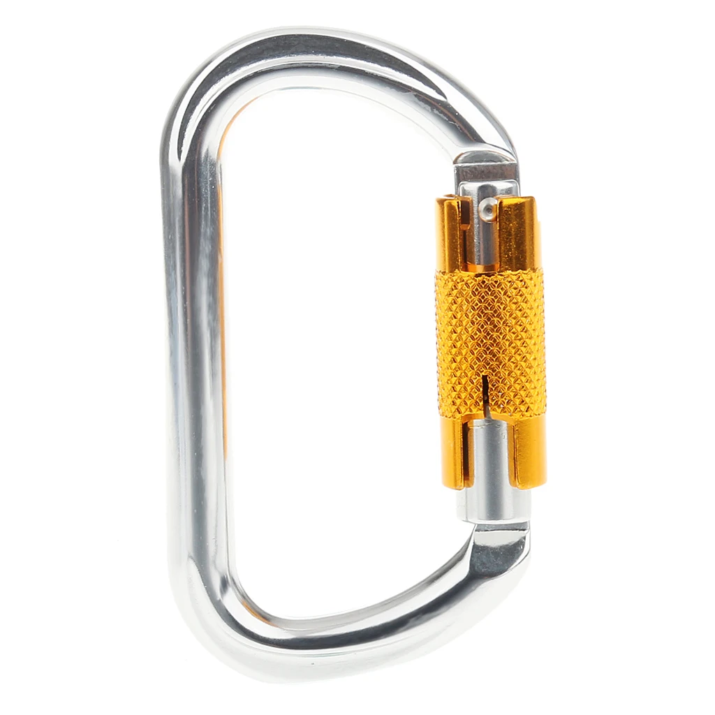 25 KN / 5600Lbs Rock Climbing Tree  Auto Locking Carabiner Equipment