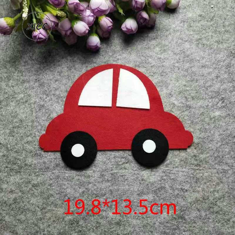 Kindergarten Decoration Vehicle Nonwowen Felt DIY Decoration Car Airplane Bus Wall Stickers Blackboard Newspaper Classroom Patch