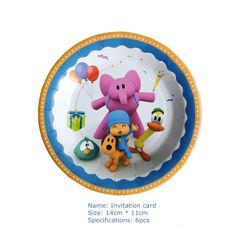POCOYO детский день рождения вечерние домашних животных Детские украшения набор