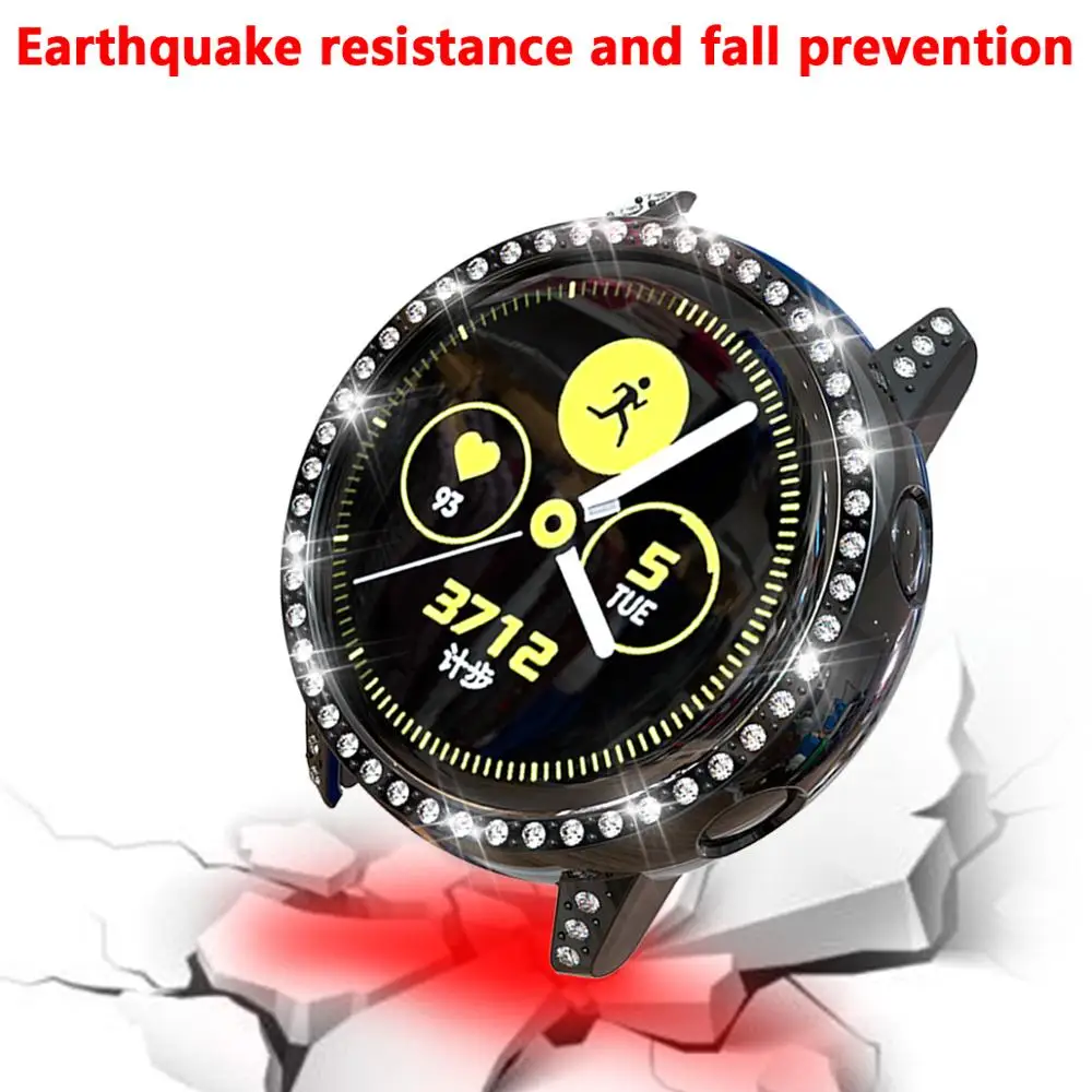 Galaxy watch active для samsung galaxy watch активный Алмазный чехол Бампер анти-осенний ударопрочный покрытие ТПУ чехол Аксессуары