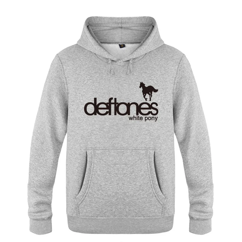 Мужские толстовки с капюшоном в стиле «Музыка рок», «Deftones», белая толстовка с принтом пони, Мужская Флисовая Толстовка в стиле хип-хоп с длинным рукавом, мужской свитер, пуловер для катания на коньках, пальто
