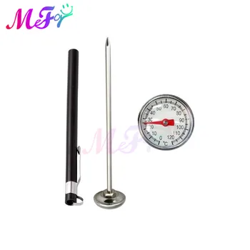 

Stainless Steel BBQ Smoker Pit Grill Bimetallic thermometer Temp Gauge Cooking Tools -10～100℃/0～220℉ Thermometer Pen Tube Sleeve