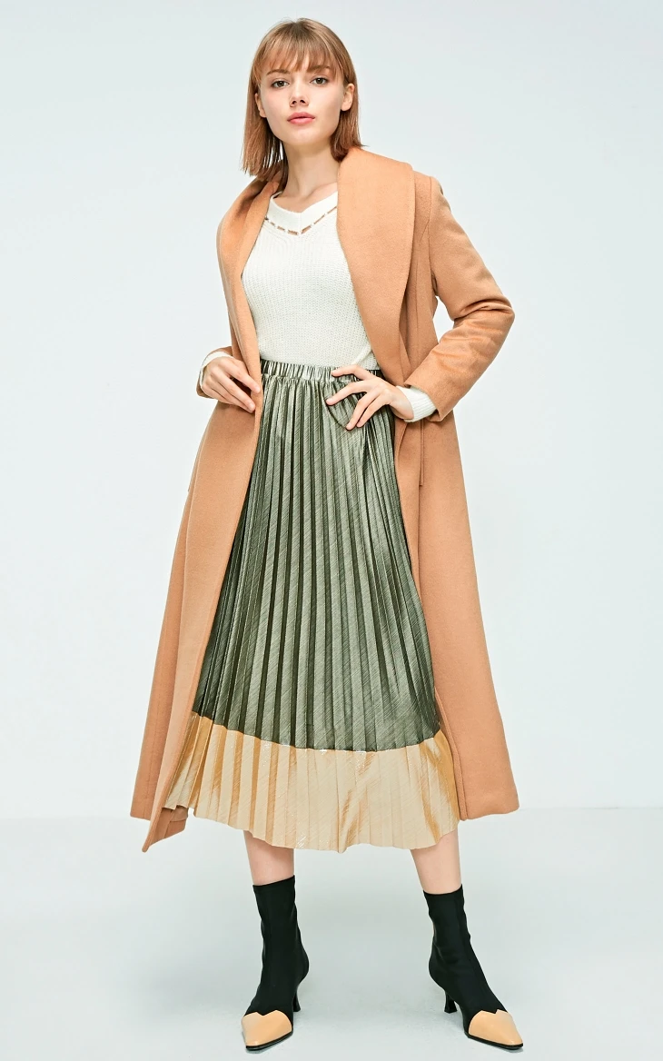 Vero Moda женское приталенное пальто средней длины из 61% шерсти | 318327523