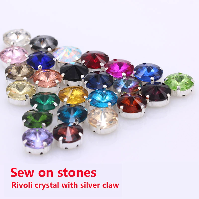 30p 12mm crystal faceted glass foiled flatback rhinestones heart Gems Buttons pk 