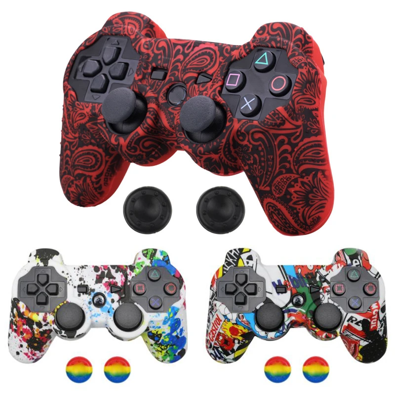 For Sony Playstation 3 Controller Silicone Case Protective Skin Cover