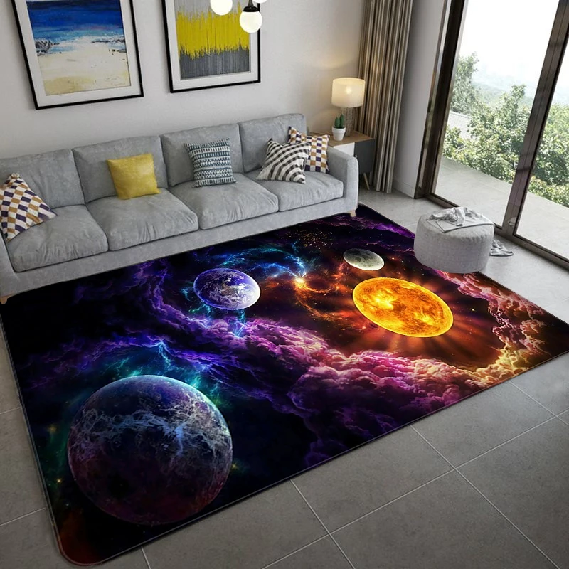 Raum Universum Planeten 3D Boden Matte Teppich Wohnzimmer Große Größe  Flanell Weiche Schlafzimmer Teppich Für Kinder Jungen Wc Matte fußmatte -  AliExpress