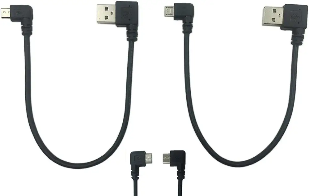 2 шт 25 см левый и правый угол микро USB 5 Pin папа к 0 тип А Мужской синхронизации