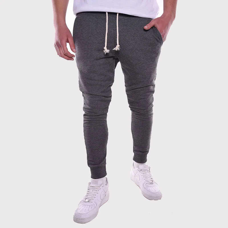 Dark Grey VOGUELEO Мужские штаны для бега спортивные брюки Pantalon Homme Jogger уличная штаны Новые прямые мужские фитнес одежда 5XL - Цвет: Dark Grey