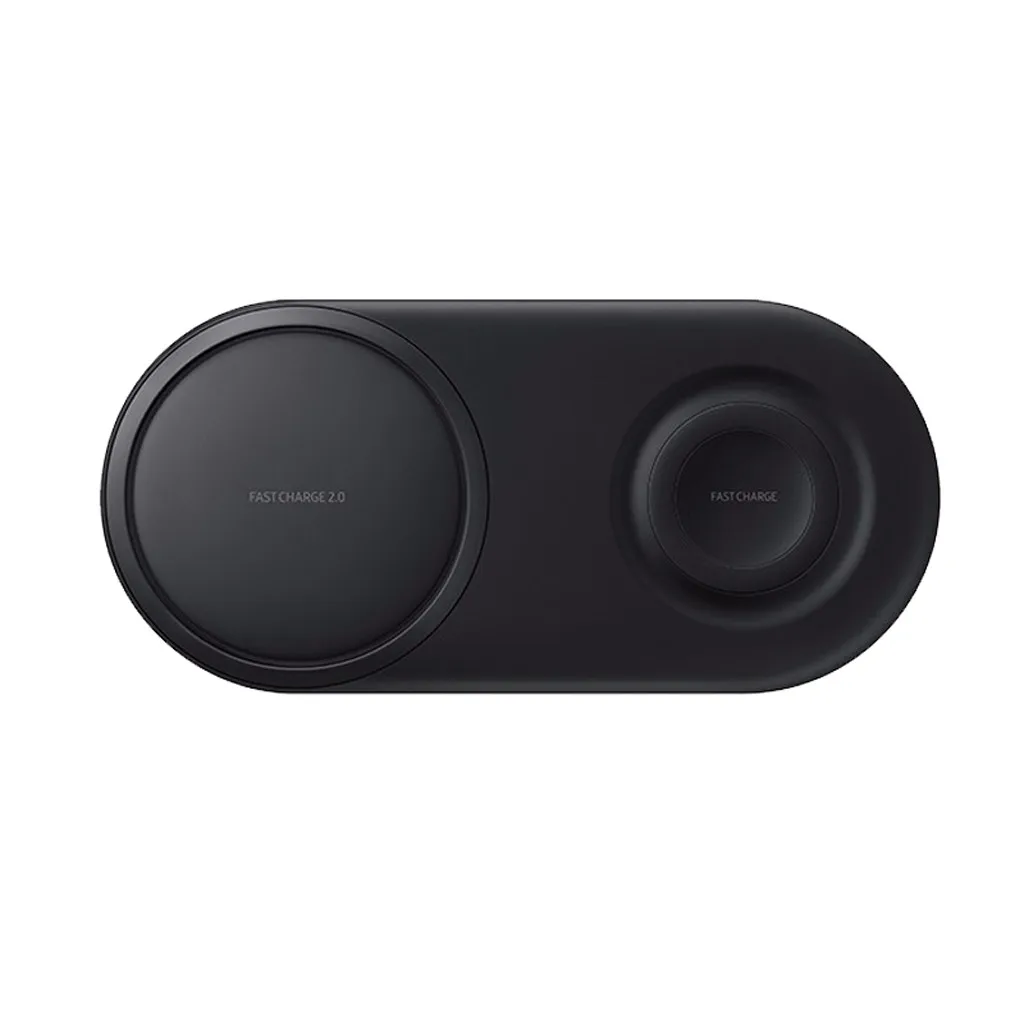 USB быстрое зарядное устройство беспроводной 2 в 1 Pad для Sams ung Galaxy S10/S10+ для samsung S2/S3 часы стенд беспроводной Charging-L1018 - Color: BK