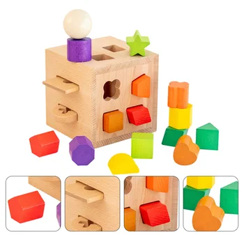 

1 Set Educational Geometric Funny Creative Geometric Toy Intelligence Toy Matching Toy Building Block for Children