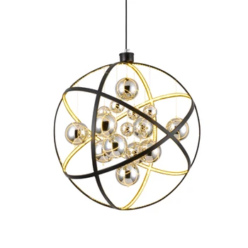 

JAXLONG Nordic Glass Ball Pendant Lamp Living Room Bedroom lustre Home Decor Lighting Light Fixture Novelty retro Shop Hanglamp