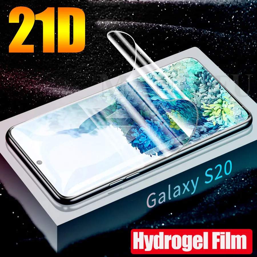 

21D Screen Protector Hydrogel Film for Samsung Galaxy S20 Ultra S20+ S20 Protective Film Note 10 S10 Plus A51 A71 Film Not Glass