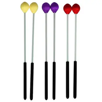 

1 Pair Hard Rubber Head Marimba Sticks Mallets Xylophone Piano Hammer Percussion