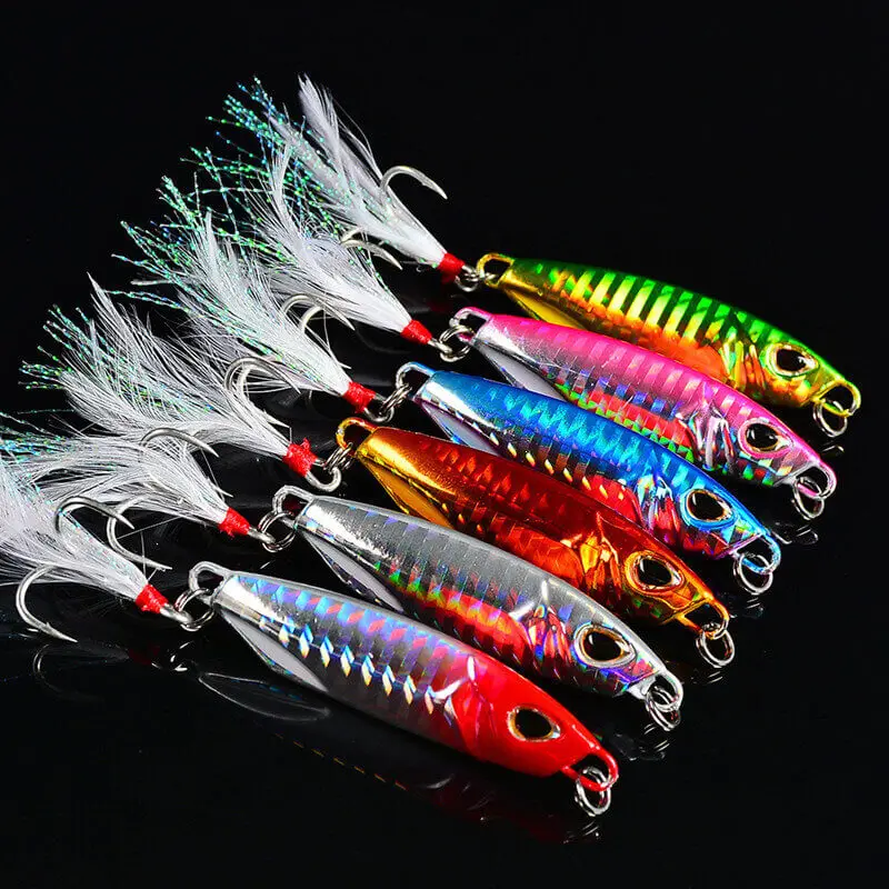 

Shore Cast Fishing Lure Slow Shaking Jigbait 10g/15g/20g/30g/40g/50g Jig Artificial Metal Lure Bait 1 Piece Sale