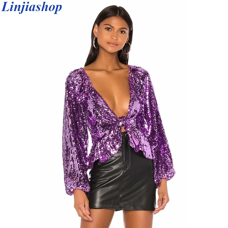 purple peplum top