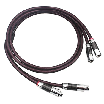 

Xangsane HiFi Fever Grade 4N Sterling Silver XLR o Balance Cable Square Core Silver Cannon o Cable