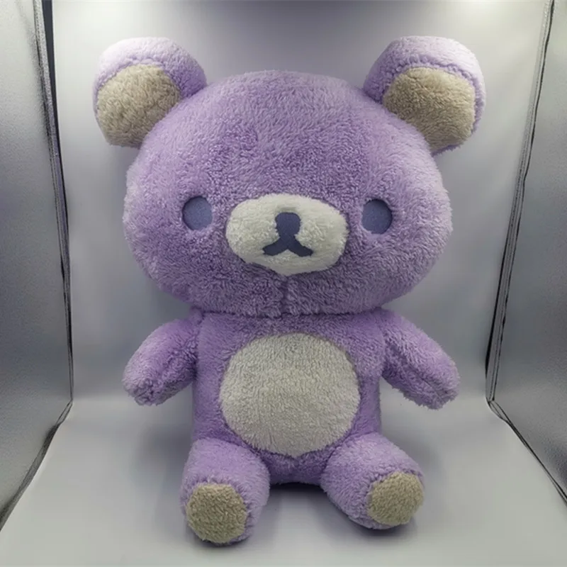 55 гигантский Медведь Rilakkuma, Плюшевый игрушки в натуральную величину расслабляющий Медведь Подушка куклы мягкие животные День Святого Валентина's подружка Gif
