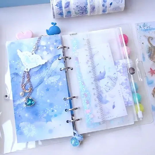 2020 NEW Cute Ocean Starry Sky Loose Leaf Diary Notebook A5 A6 Bullet Journal Monthly Sprial Note Book Agenda Planner Gift Set 2020 NEW Cute Ocean Starry Sky Loose Leaf Diary Notebook A5 A6 Bullet Journal Monthly Sprial Note Book Agenda Planner Gift Set