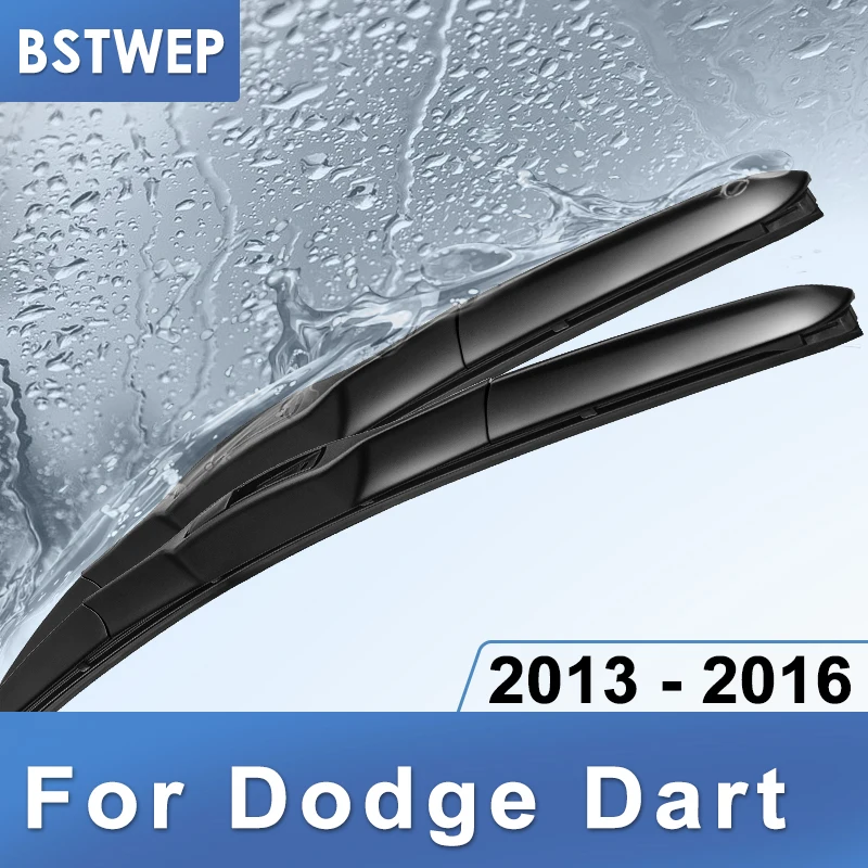Bstwep Hybrid Wiper Blades For Dodge Dart Fit Hook Arms Windscreen Wipers AliExpress