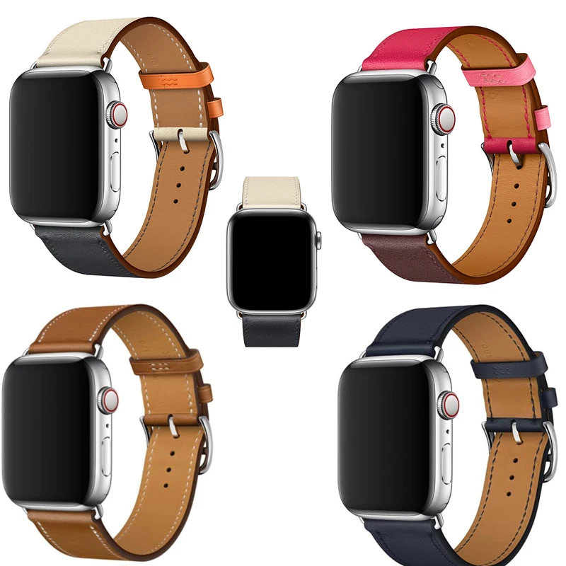 Серия 5/4/3/2/1 натуральная кожа ремешок для наручных часов Apple Watch, версии один браслет, посвященный концертному туру браслет для наручных часов iWatch, кожаная петля 44/42/40/38 мм