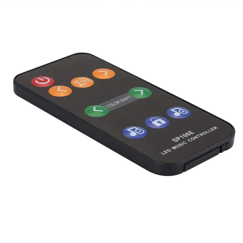 SP106E 9Key светодиодный Красочные Музыкальный контроллер DC5-12V для WS2811 WS2812B Светодиодные ленты