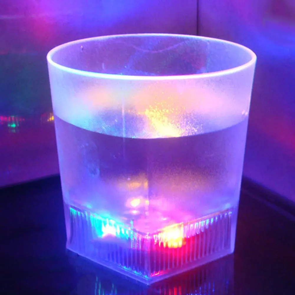 

LED Cup LED Beer Cup Colorful Luminous Wine 200ml Decoration Rainbow Color Mug Glowing Lamp Fancy Lights