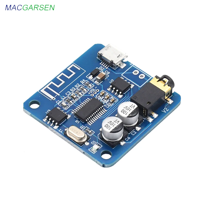 

Bluetooth 5.0 Audio Receiver Module DC5V Lossless Transmission Bluetooth Decoder Board Modification for Car Home sound amplifier