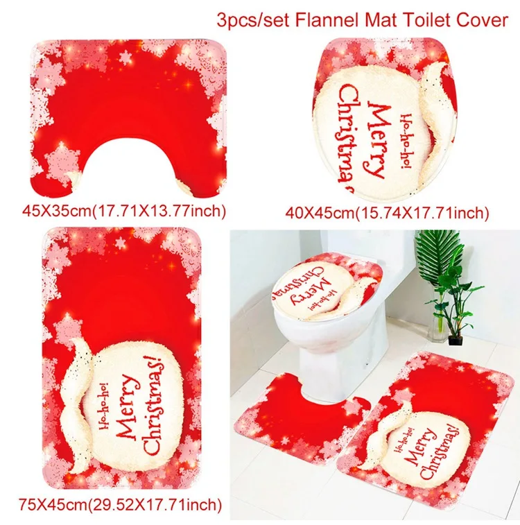 Toilet Cover 12 Санта-Клаус, украшение для туалета, Рождественское украшение, подарок, Рождественское украшение для дома, Рождество, Год, декор - Цвет: Toilet Cover 12