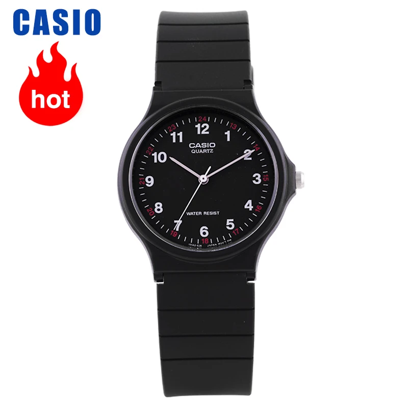 Casio Horloge Pointer Serie Black Quartz Mannen En Vrouwen Horloge MQ 24  1B|Quartz Watches| - AliExpress